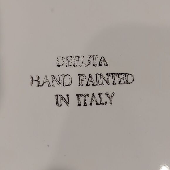 Deruta Hand Painted Deviled Egg Platter Tray Appetizer Dish - Picture 6 of 9